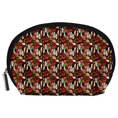 Swimmer 20s Burgundy Accessory Pouch (large) by snowwhitegirl