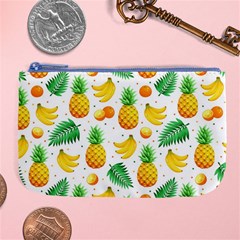 Tropical Fruits Pattern Large Coin Purse by Vaneshart