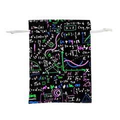 Math Linear Mathematics Education Circle Background Lightweight Drawstring Pouch (m) by Vaneshart