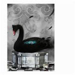 Wonderful Black Swan With Dark Mermaid Large Garden Flag (Two Sides) Front