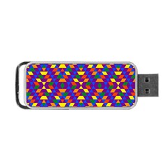 Gay Pride Geometric Diamond Pattern Portable Usb Flash (one Side) by VernenInk