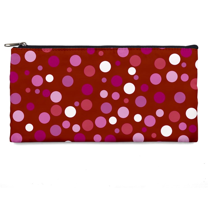 Lesbian Pride Flag Scattered Polka Dots Pencil Case