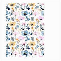 Watercolor Floral Seamless Pattern Large Garden Flag (two Sides) by TastefulDesigns