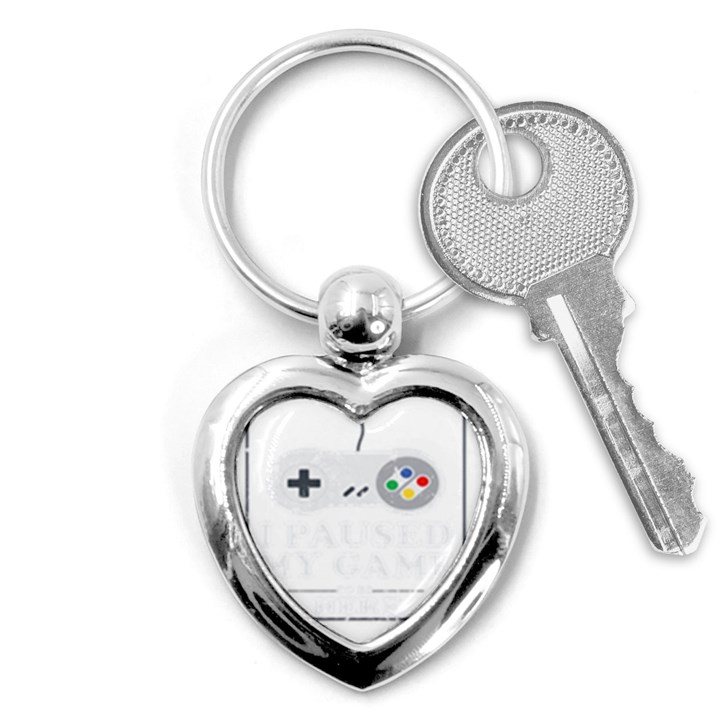 Ipaused2 Key Chain (Heart)