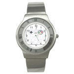 Ipaused2 Stainless Steel Watch Front