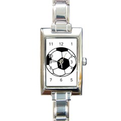 Soccer Lovers Gift Rectangle Italian Charm Watch by ChezDeesTees