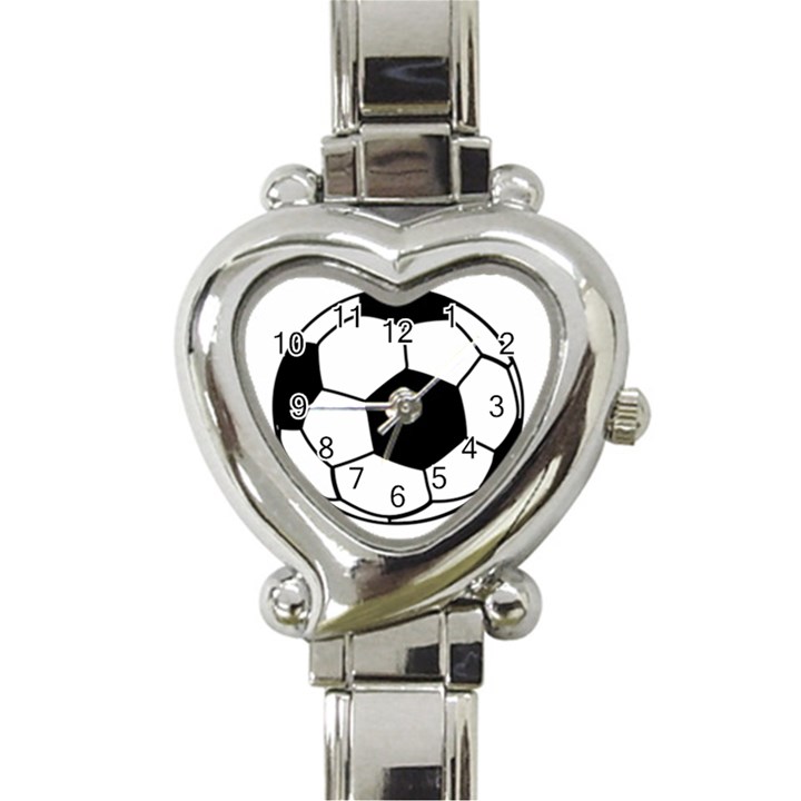 Soccer Lovers Gift Heart Italian Charm Watch