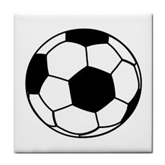 Soccer Lovers Gift Tile Coaster by ChezDeesTees