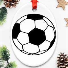 Soccer Lovers Gift Ornament (oval) by ChezDeesTees