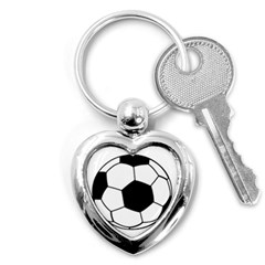 Soccer Lovers Gift Key Chain (heart) by ChezDeesTees