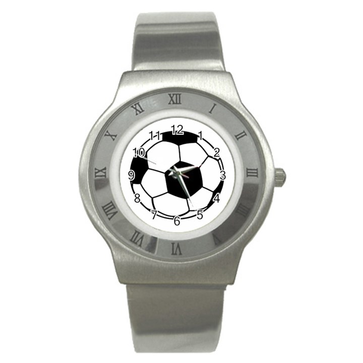 Soccer Lovers Gift Stainless Steel Watch