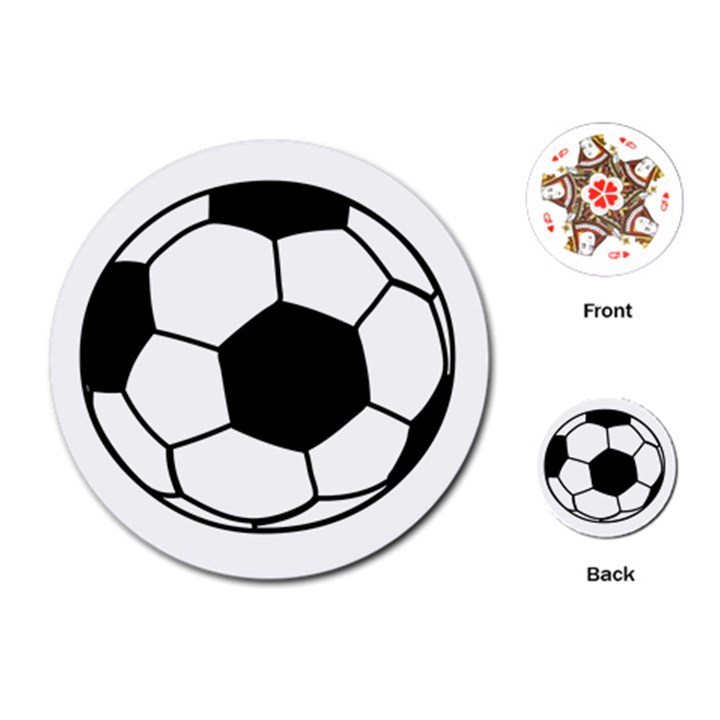 Soccer Lovers Gift Playing Cards Single Design (Round)