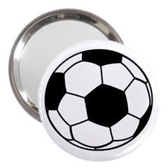 Soccer Lovers Gift 3  Handbag Mirrors by ChezDeesTees