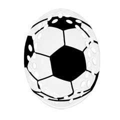 Soccer Lovers Gift Oval Filigree Ornament (two Sides) by ChezDeesTees