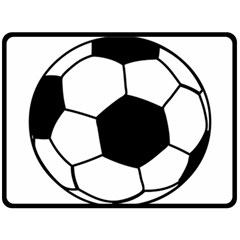 Soccer Lovers Gift Double Sided Fleece Blanket (large)  by ChezDeesTees