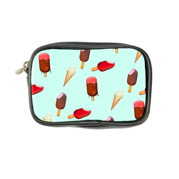 Ice Cream pattern, light blue background Coin Purse