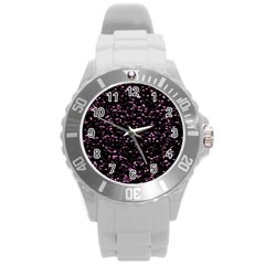 Digital Polka Round Plastic Sport Watch (l) by Sparkle