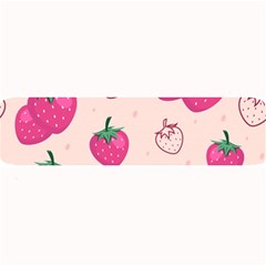 Seamless-strawberry-fruit-pattern-background Large Bar Mats by Vaneshart