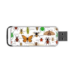 Insects Seamless Pattern Portable Usb Flash (two Sides) by Vaneshart