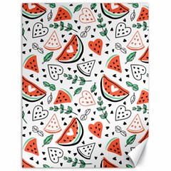 Seamless-vector-pattern-with-watermelons-mint Canvas 18  X 24  by Vaneshart