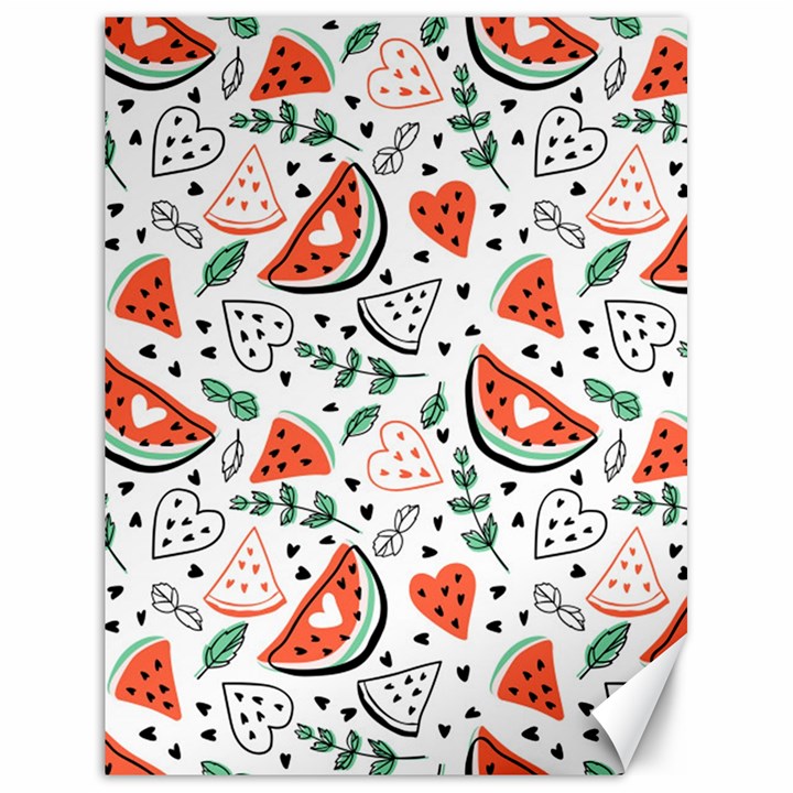 Seamless-vector-pattern-with-watermelons-mint Canvas 18  x 24 