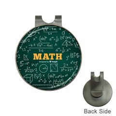 Realistic-math-chalkboard-background Hat Clips With Golf Markers by Vaneshart