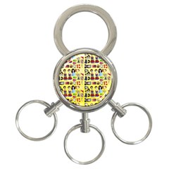 Kawaiicollagepattern3 3-ring Key Chain by snowwhitegirl