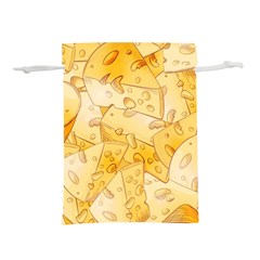 Cheese Slices Seamless Pattern Cartoon Style Lightweight Drawstring Pouch (s) by BangZart