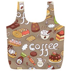 Vector Seamless Pattern With Doodle Coffee Equipment Full Print Recycle Bag (xxl) by BangZart