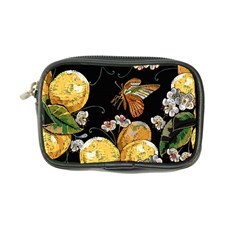 Embroidery Blossoming Lemons Butterfly Seamless Pattern Coin Purse by BangZart