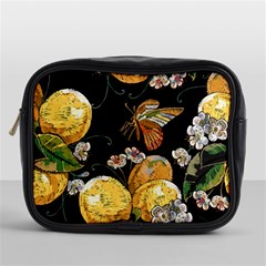 Embroidery Blossoming Lemons Butterfly Seamless Pattern Mini Toiletries Bag (one Side) by BangZart