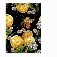 Embroidery Blossoming Lemons Butterfly Seamless Pattern Large Garden Flag (two Sides) by BangZart