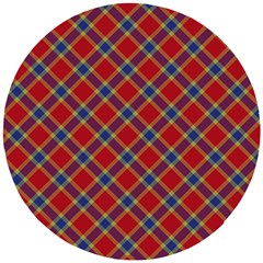 Scottish And Celtic Pattern - Braveheard Is Proud Of You Wooden Puzzle Round by DinzDas