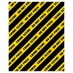 Warning Colors Yellow And Black - Police No Entrance 2 Drawstring Bag (small) by DinzDas