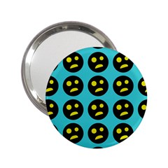 005 - Ugly Smiley With Horror Face - Scary Smiley 2 25  Handbag Mirrors by DinzDas