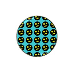 005 - Ugly Smiley With Horror Face - Scary Smiley Hat Clip Ball Marker (4 Pack) by DinzDas