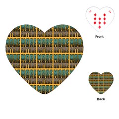 More Nature - Nature Is Important For Humans - Save Nature Playing Cards Single Design (heart) by DinzDas