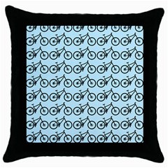 Mountain Bike - Mtb - Hardtail And Dirt Jump Throw Pillow Case (black) by DinzDas