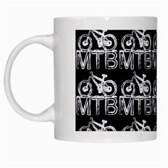 Mountain Bike - Mtb - Hardtail And Dirt Jump 2 White Mugs by DinzDas