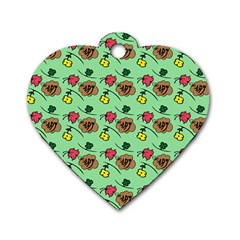 Lady Bug Fart - Nature And Insects Dog Tag Heart (two Sides) by DinzDas