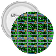 Game Over Karate And Gaming - Pixel Martial Arts 3  Buttons by DinzDas