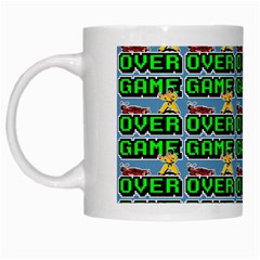 Game Over Karate And Gaming - Pixel Martial Arts White Mugs by DinzDas