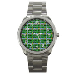 Game Over Karate And Gaming - Pixel Martial Arts Sport Metal Watch by DinzDas