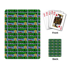 Game Over Karate And Gaming - Pixel Martial Arts Playing Cards Single Design (rectangle) by DinzDas