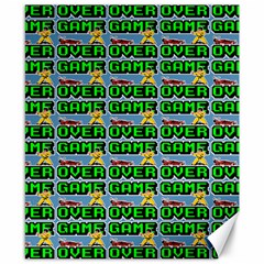 Game Over Karate And Gaming - Pixel Martial Arts Canvas 8  X 10  by DinzDas