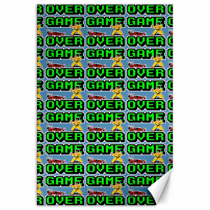 Game Over Karate And Gaming - Pixel Martial Arts Canvas 20  x 30 