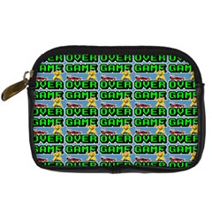 Game Over Karate And Gaming - Pixel Martial Arts Digital Camera Leather Case by DinzDas