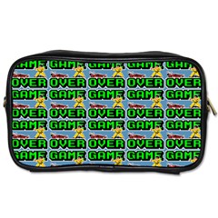 Game Over Karate And Gaming - Pixel Martial Arts Toiletries Bag (one Side) by DinzDas