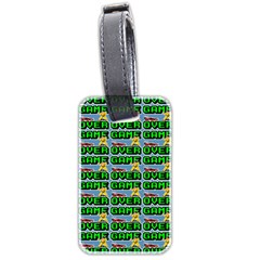 Game Over Karate And Gaming - Pixel Martial Arts Luggage Tag (two Sides) by DinzDas