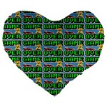 Game Over Karate And Gaming - Pixel Martial Arts Large 19  Premium Heart Shape Cushions Front